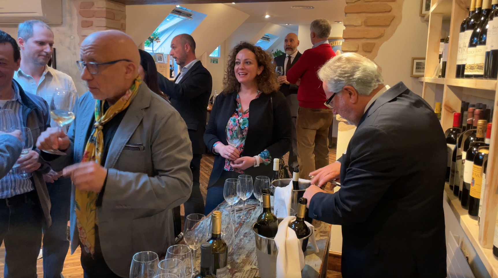 La degustazione dei prodotti e vini tipici delle Marche al Brodetto Festival di Londra.