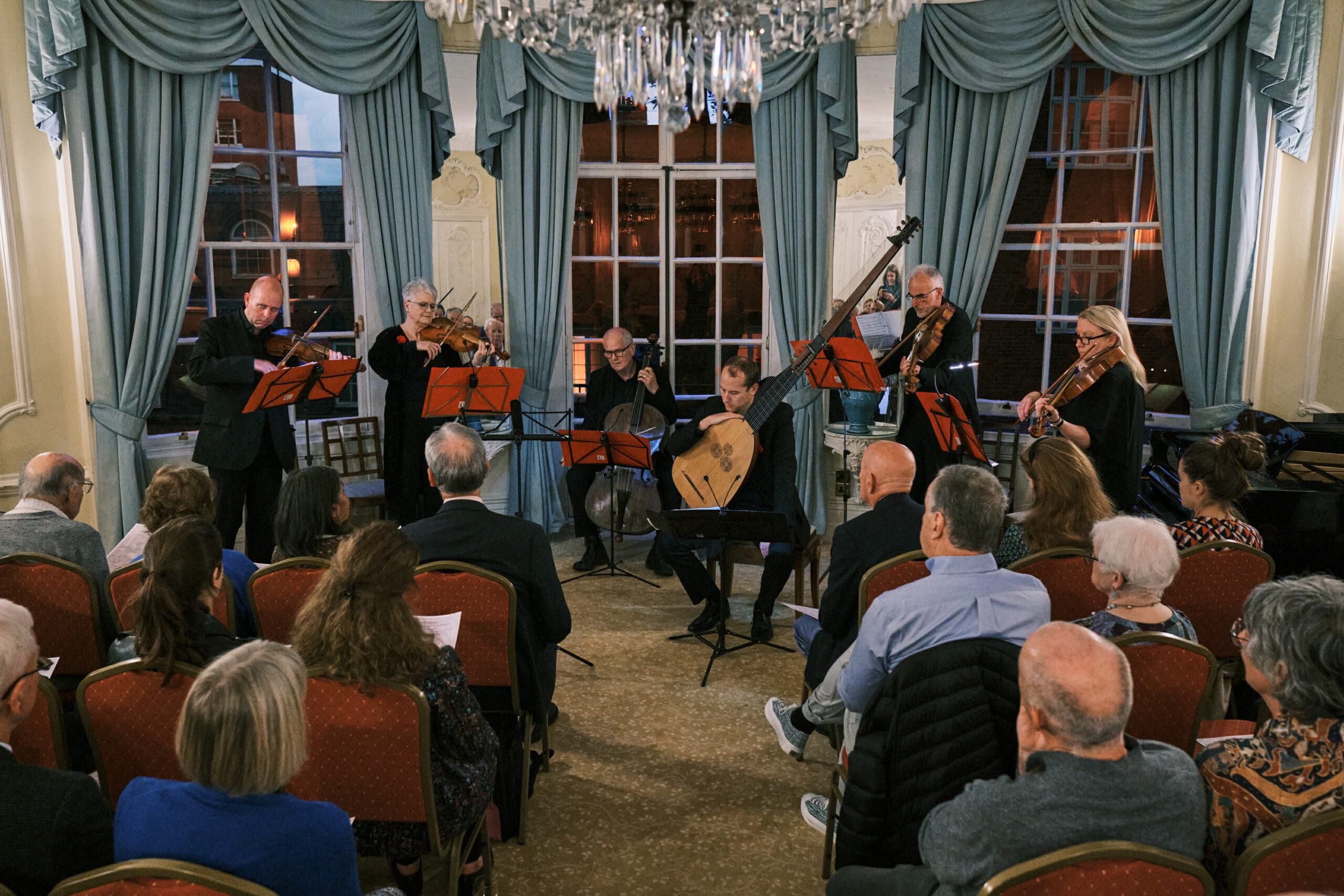 La Monteverdi String Band in The Madrigal Reimagined, evento organizzato da British Italian Society (photo credits Chiara Fabbro).